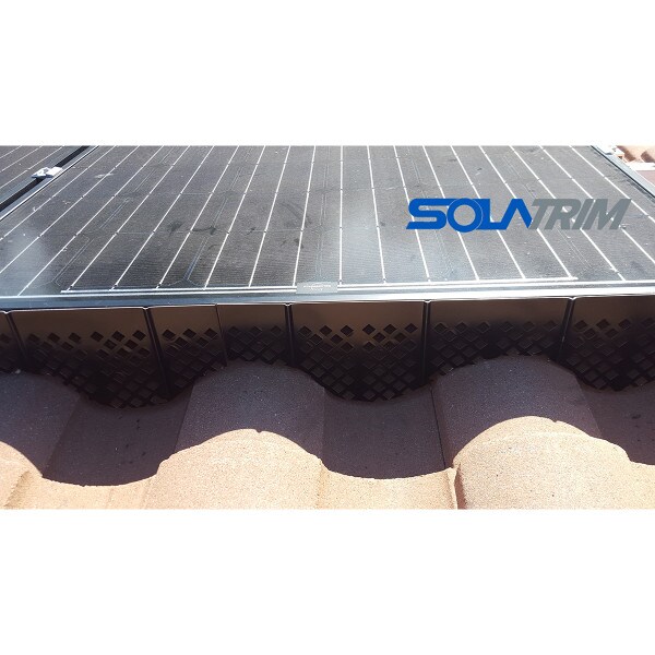 ST-550 SolaTrim Squirrel Guard Clay Tile Roof Top View